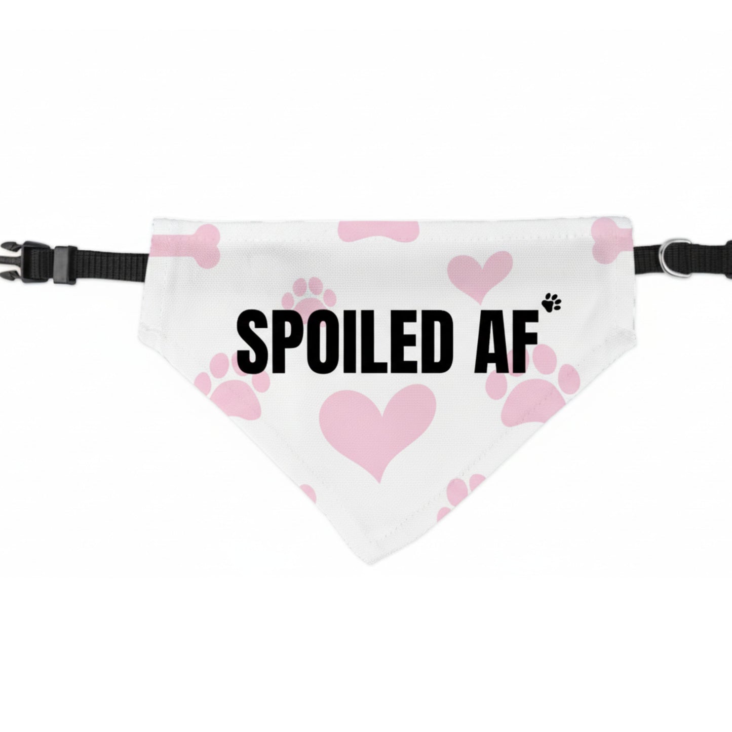 Pawfensive SPOILED AF Collared Bandana for Sassy Pets
