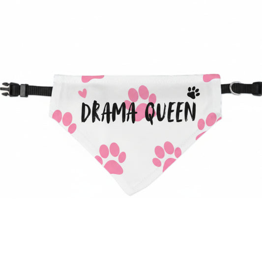 Pawfensive DRAMA QUEEN Collared Pet Bandana