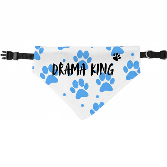 Pawfensive DRAMA KING Collared Pet Bandana